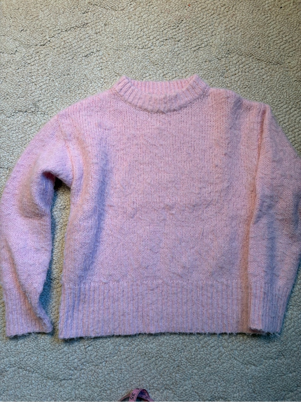 Cozy Pink Women's Blend Crewneck Sweater